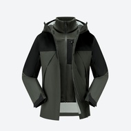 QUECHUA Junior SH500 3 in 1 fleece Green