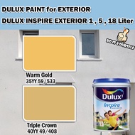 ICI DULUX INSPIRE EXTERIOR PAINT COLLECTION 18 Liter Warm Gold / Triple Crown