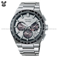 SEIKO SSH107J1 Men's Analog Watch ASTRON Chronograph GPS Solar Titanium Bracelet Silver *Original