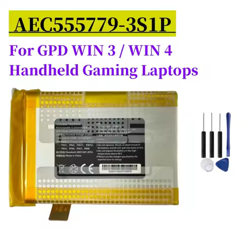 AEC555779‑3S1P Replacement Battery 3950mAh 45.62Wh For GPD WIN3 WIN4 G1618‑03 Handheld Gaming Laptop