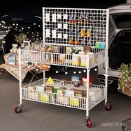 Stall Float Night Market Trolley Promotion Sushi Stall Trolley Mobile Universal Display Stand Foldab