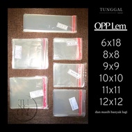 (WHOLESALE - 1000 sheets) OPP Glue Plastic - size 6x18; 8x8; 9x9; 10x10; 11x11; 12x12 - 0.17 micron 