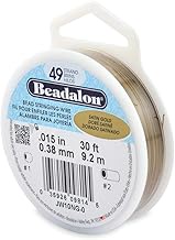 Beadalon, .015 in / 0.38 mm, 30 ft / 9.2 m, Stainless Steel