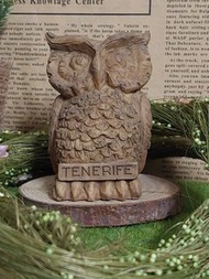 仿木雕刻樹脂貓頭鷹～西班牙風情特色