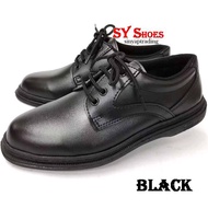 (SY Shoes) Men PU Leather Lace Up Black Formal Shoes(PF 8342)