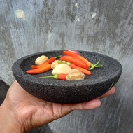 Original Stone Mortar 20 22cm free genuine stone mortar Original Magelang Stone Mortar