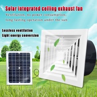 Solar DC 12V Ceiling Direct Exhaust Fan 8 inches 12 inches Decoration Gypsum Ceiling Kitchen Bathroom Roof Strong Silent Ventilation Fan