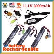 Battery 11.1V 2000mAh 30C SM-2P Plug with USB Charger Li-ion Bateri Rechargeable Batteries