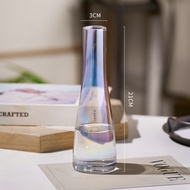 Lọ hoa thuỷ tinh decor Qhouse Bắc Âu vingtage nhiều màu bình hoa trang trí để bàn đơn giản symphony