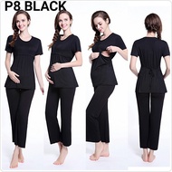 P8 maternity dress top pant set confinement nursing pyjamas sleeping wear maternity express