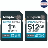 KINGSTON 512GB 512G 1TB SD SDXC SDG4 200MB V30 4K Memory Card