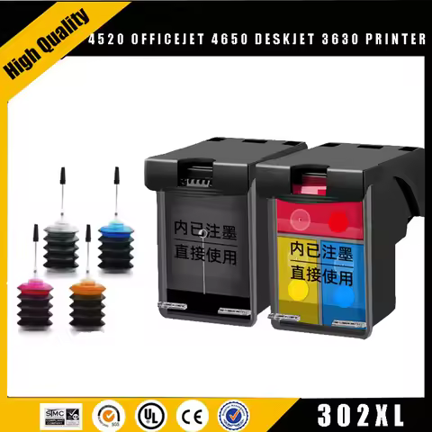 Einkshop 302 Cartridge For HP 302XL HP302 Ink Cartridge Deskjet 1110 2130 ENVY 4520 Officejet 4650 D