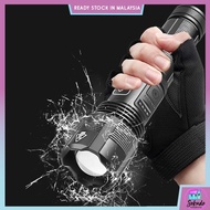 (现货强光变焦手电筒)Bright Torch Light XHP50 XHP70 Most Powerful Flashlight USB Zoom Torch Flashlight Outdoor