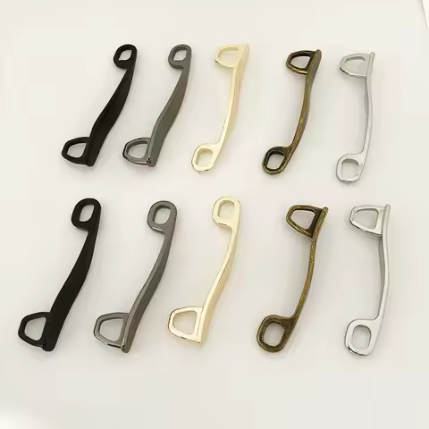 10pcs New Metal Color Suitcase Keyhole Zipper Puller Sewing DIY Luggage Zipper Puller Repair Supply 