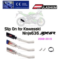 Slip On for Kawasaki ZX-6R ZX6R ZX 6R ninja 636 2008-2019 Motorcycle Exhaust Full system middle Link