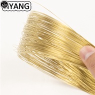 NY 1 meter Soft Brass Wire H62 Brass Bar Wire Diameter 0.3mm~5mm Environmental Protection Brass