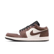 Nike | Nike Air Jordan 1 Low AJ1 Mens Shoes Black White Brown Shadow Fashion Retro Basketball Shoes 