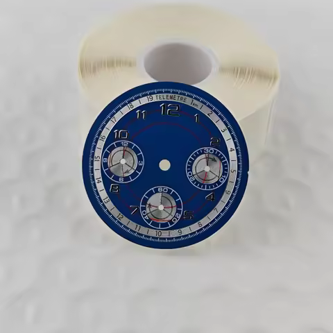 29.5mm VK63 Telemetre Watch Dial Chronograph Arabic Numerals for Daytona Seiko VK63 Quartz Movement 