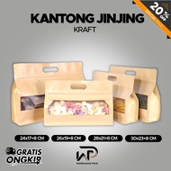 Brown Kraft Paper Tote Bag | Food Kraft Paper Bags | Kraft Ziplock Paper Bag