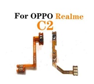 สำหรับ OPPO Realme C2 C3 5 C11 C12 C15 C25/A1K 5i Flex Cable Volume บน/ปิดสวิทช์เปลี่ยนสายเคเบิล Flex Ribbon อะไหล่