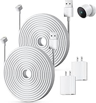 2 Pack 30ft/9m Power Cable for Google Nest Cam Outdoor or Indoor, Battery (2nd Generation), Weatherp