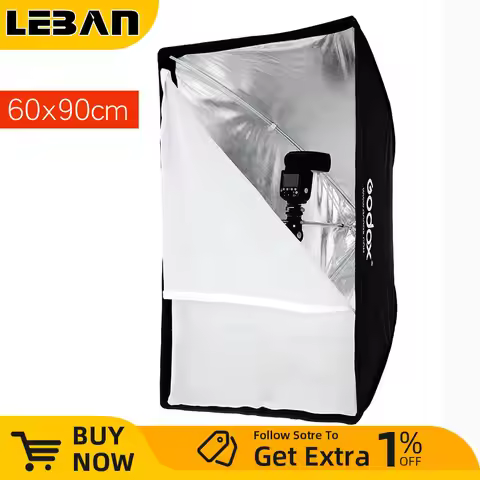 Godox Portable 60x90cm 24" * 35" Umbrella Photo Softbox Reflector for Studio Photography Flash Speed