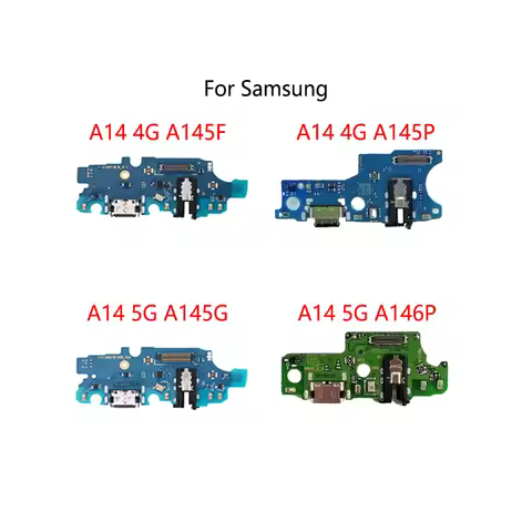 USB Charge Dock Socket Connector Flex Cable For Samsung Galaxy A14 M14 4G A145F A145P 5G A146B A146P