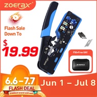 4.4 Big Promotion ZoeRax Upgrade 5-in-1 RJ45 Cat7 Crimping Tool | Free Brand Tool Kit | Support Cat5