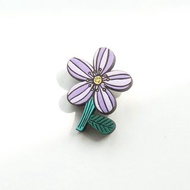 木製胸針非洲紫羅蘭