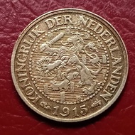 koin kuno perak 2.5 cent Nedherland belanda 1915 detail