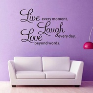 Text Wall Sticker The Letters In This House Living Room Tv Background Wall Sticker Color Black LIVE