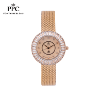 [สินค้าใหม่ กล่องมีโบว์] PPC-EA04 นาฬิกาข้อมือ นาฬิกาประดับคริสตัล นาฬิกาข้อมือผู้หญิง ประกัน 1 ปี แ