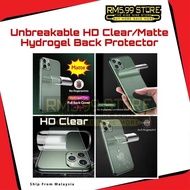 IQOO(Lion King Unbreakable HD/Matte)Z7 Z7x Z9 Z9x Nubia Neo 2 12 Z8 Z8x 3 GT 10 Z10 Back Hydrogel Pr