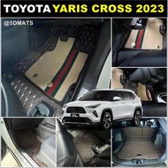 7D Car Floor Mats TOYOTA YARIS CROSS 2023 7D Reinforced With Dust-Trapping Fibers