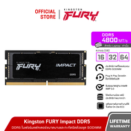 Kingston FURY IMPACT รุ่นที่เชื่อถือได้ DDR5 4800MHz (KF548S38IB) - หน่วยความจำแรม Notebook RAM 16GB