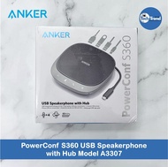 (Anker) PowerConf S360 USB Speakerphone with Hub Model A3307 สปีกเกอร์โฟน สำหรับคอมพิวเตอร์ ไมโครโฟน