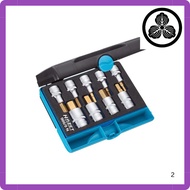 HAZET 986/9N Screwdriver Bit Set Professional 1/2 inch Drive 12.5mm TiN Titanium Nitride Coating Wea