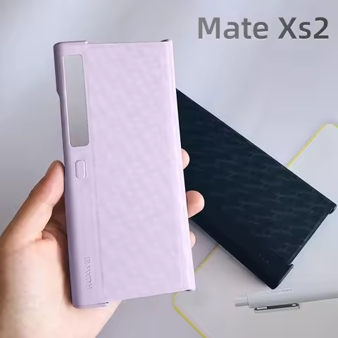 Original Huawei Mate XS2 High Quality PU Leather Bracket Case Folding Phone Back Protective Standing
