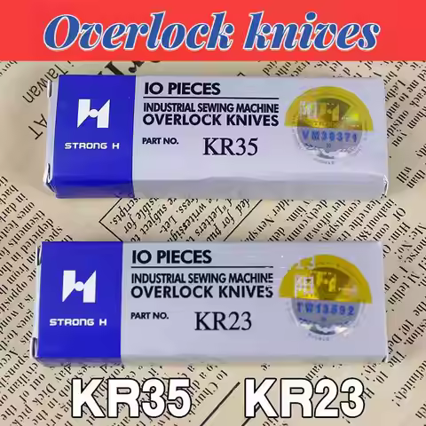 Strong H Overlock Knives KR35 KR23 Upper Knife Lower Blades Sewing Accessories for Siruba 737 747 75