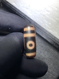 稀有西藏千年至純硃砂兩眼老天珠