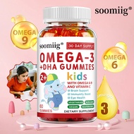 Soomiig OMEGA DHA Brain for Kids Gummies Vitamin Support Healthy Energy Gummy 30/60 Gummies