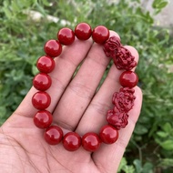 Low Content Cinnabar Women's Night Pixiu Jewelry Bracelet Men's Stocking Non-Fading MGCL