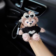 Duffy Bear Car Keychain Lanyard Plush Doll Bag Ornaments Little Doll Doll Love Shirley Rose Pendant 