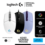 [Original] Logitech G203 2nd Gen Gaming Mouse | 8000 DPI | LIGHTSYNC RGB | 6 Programmable Buttons | 