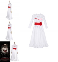 Annabelle Creation High-Quality White Dress - Halloween Horror Costume for Kids