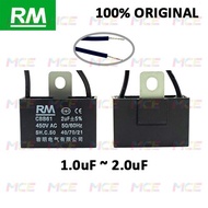 RM Fan Capacitor CBB61 450VAC 1.0 – 2.0µF Metal Mount Kapasitor Kipas Panasonic KDK Deka Alpha