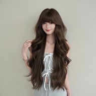7JHH WIGS Cross-Border New Product Wig Female Long Curly Hair All Bangs Layered Hair High-Quality In