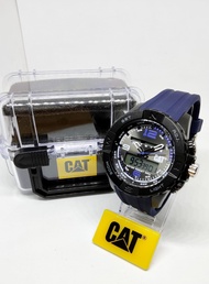 นาฬิกาCaterpillarแท้ นาฬิกาข้อมือผู้ชายของแท้ ยี่ห้อ Caterpillar  รุ่น CARDIFF นาฬิกาสองระบบ (เข็ม+ดิจิตอล) กันน้ำ สายซิลิโคน ประกันศูนย์ไทย