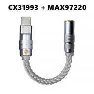 FENGRU DY9 PRO Dual Core CX31993+MAX97220 Converter Type C to 4.4/3.5/2.5 DAC Earphone Amplifier