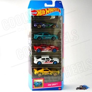 Hot Wheels 2023 HW Drift 5-Pack with Dodge Viper/ Toyota AE-86 Corolla/ Drift Rod/ Dodge Charger Dri